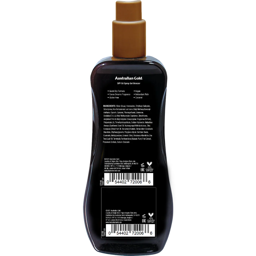 SPF 50 Spray Gel with Bronzer - Image 2